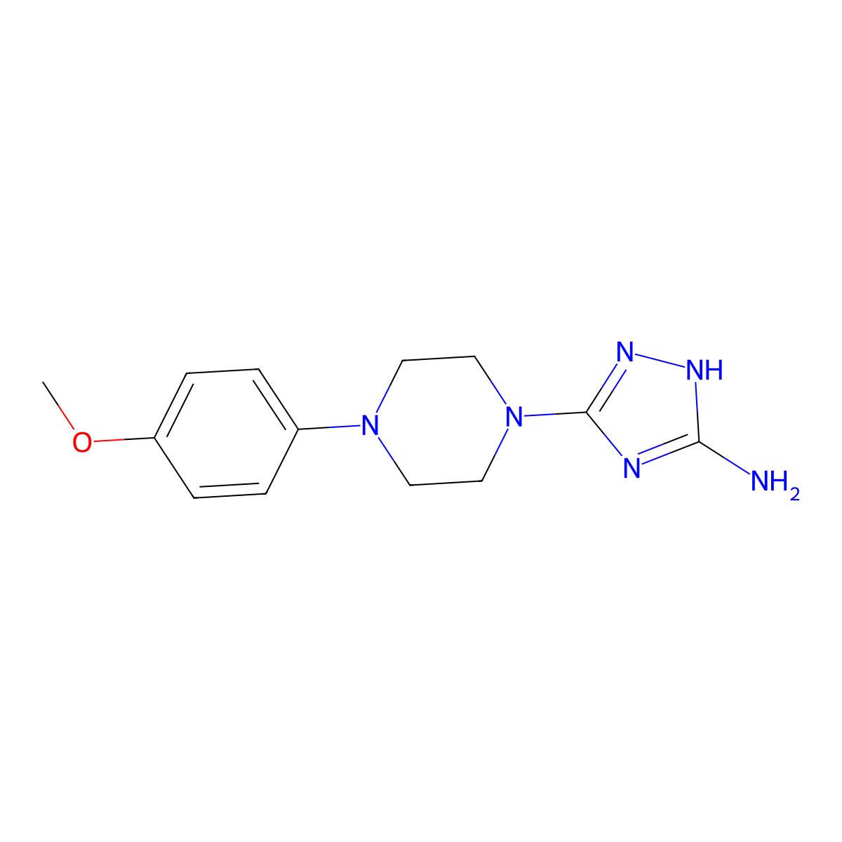 5-[4-(4-Methoxyphenyl)-1-piperazinyl]-1H-1,2,4-triazol-3-amine molecular structure, CAS 339021-27-1
