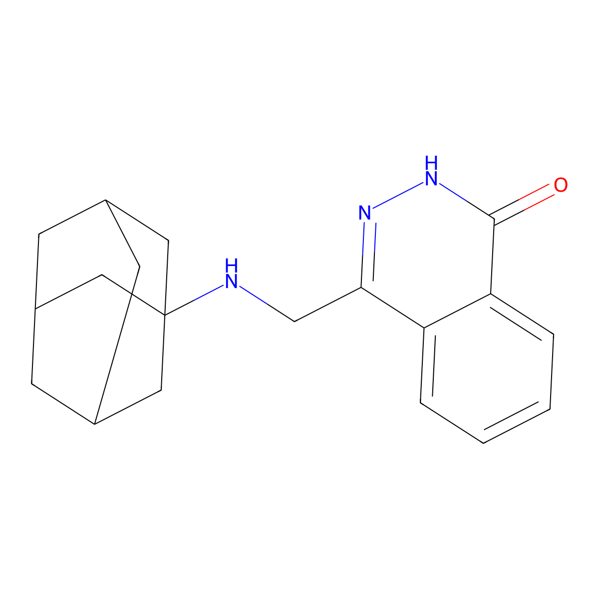 4-[(1-adamantylamino)methyl]-1(2H)-phthalazinone molecular structure, CAS 339021-40-8