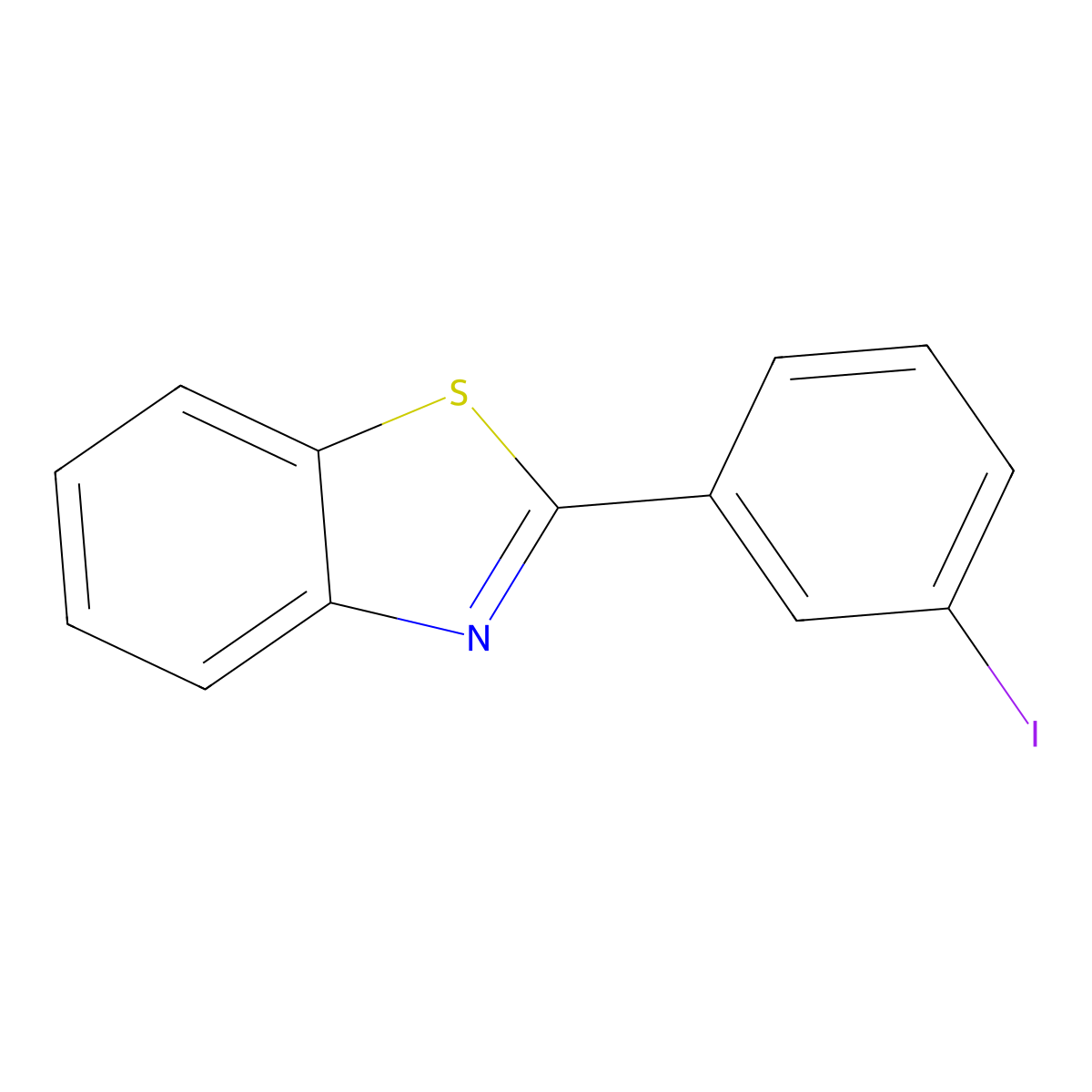 2-(3-Iodophenyl)-1,3-benzothiazole molecular structure, CAS 339025-86-4