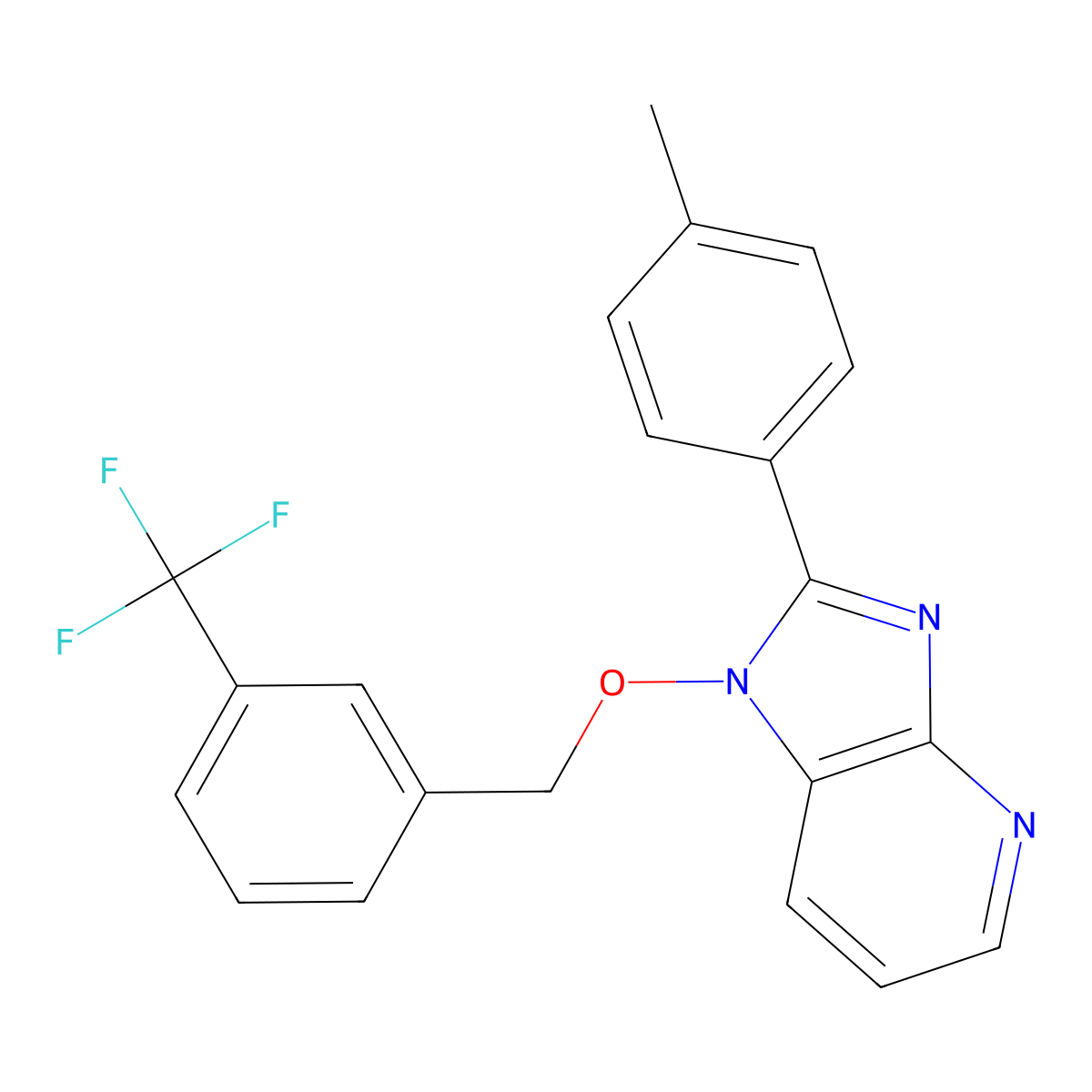 2-(4-methylphenyl)-1-{[3-(trifluoromethyl)benzyl]oxy}-1H-imidazo[4,5-b]pyridine molecular structure, CAS 339026-84-5