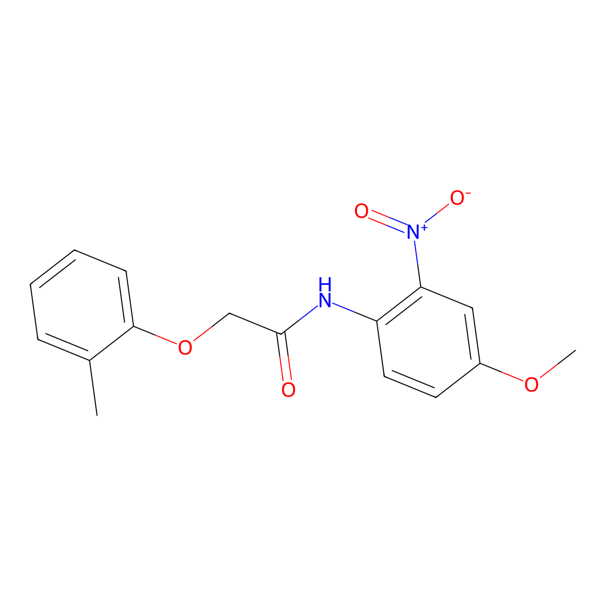 N-(4-methoxy-2-nitrophenyl)-2-(2-methylphenoxy)acetamide molecular structure, CAS 339026-91-4