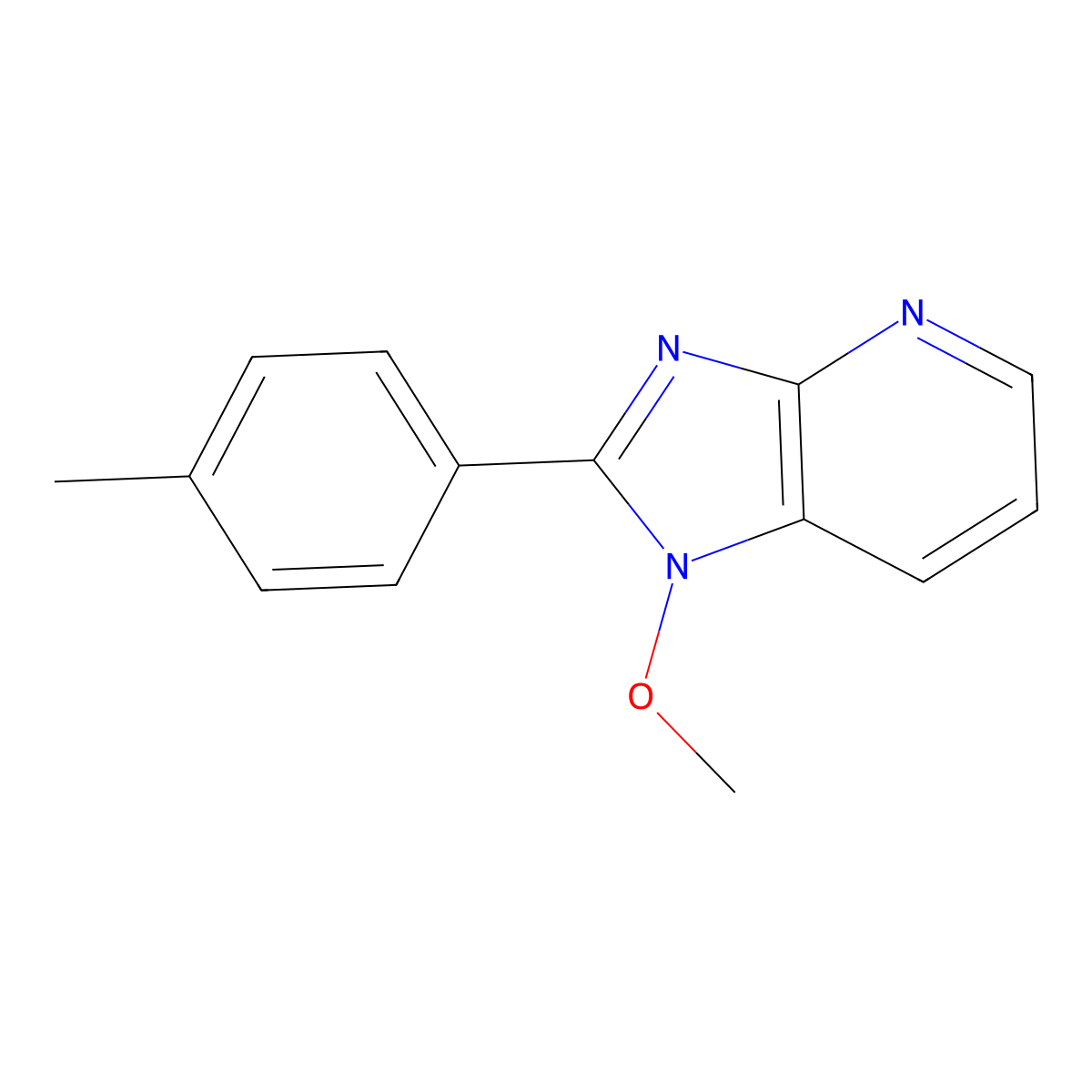 1-methoxy-2-(4-methylphenyl)-1H-imidazo[4,5-b]pyridine molecular structure, CAS 339026-96-9
