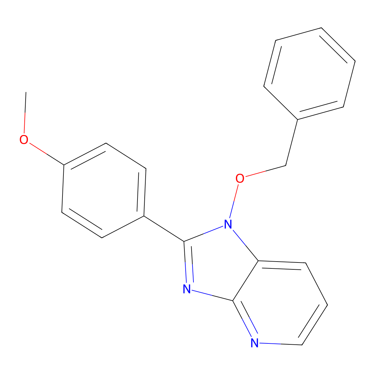 1-(benzyloxy)-2-(4-methoxyphenyl)-1H-imidazo[4,5-b]pyridine molecular structure, CAS 339027-17-7