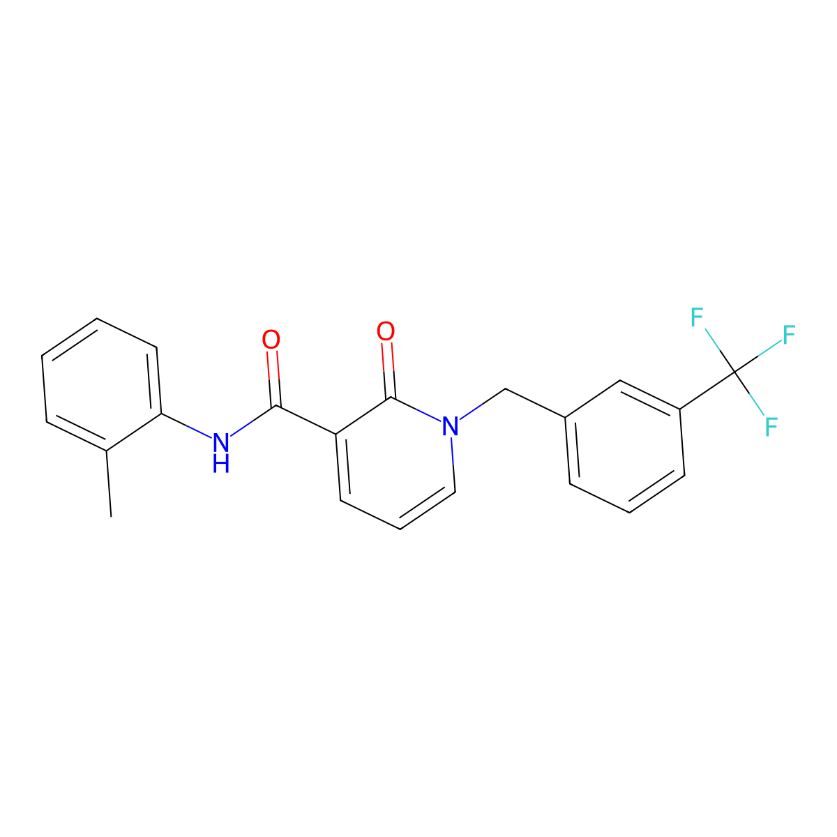 N-(2-methylphenyl)-2-oxo-1-[3-(trifluoromethyl)benzyl]-1,2-dihydro-3-pyridinecarboxamide molecular structure, CAS 339027-79-1