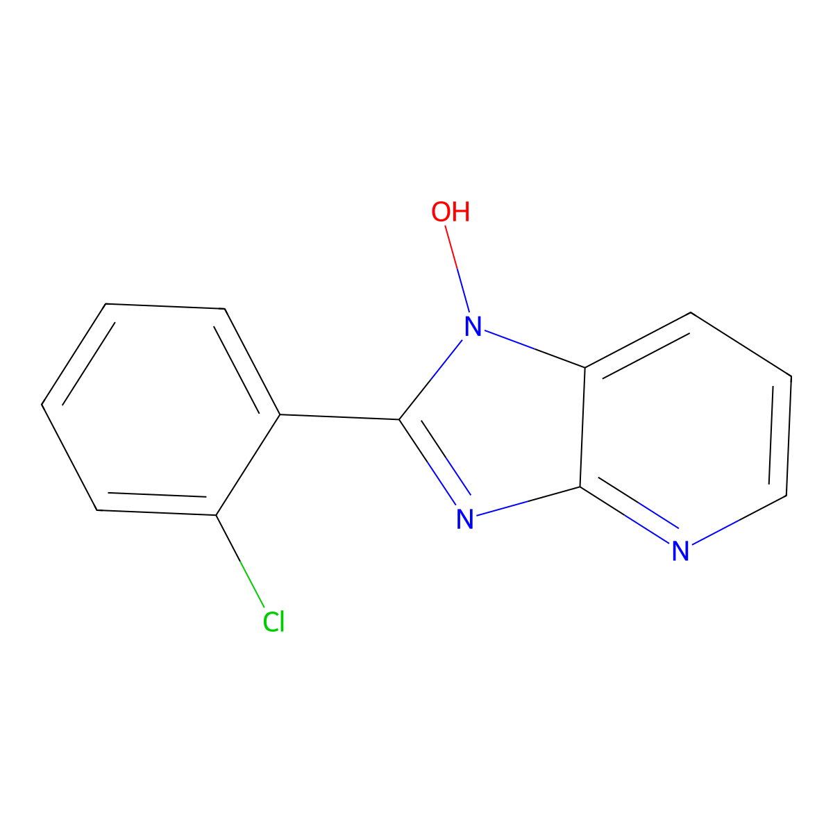 2-(2-chlorophenyl)-1H-imidazo[4,5-b]pyridin-1-ol molecular structure, CAS 339028-05-6