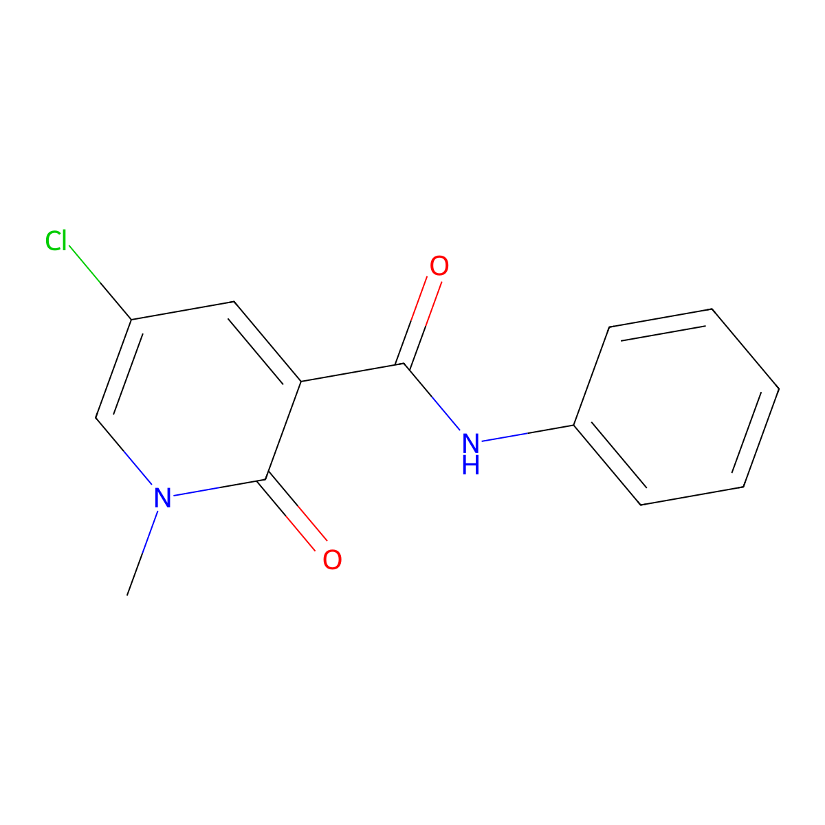 5-chloro-1-methyl-2-oxo-N-phenyl-1,2-dihydro-3-pyridinecarboxamide molecular structure, CAS 339028-45-4