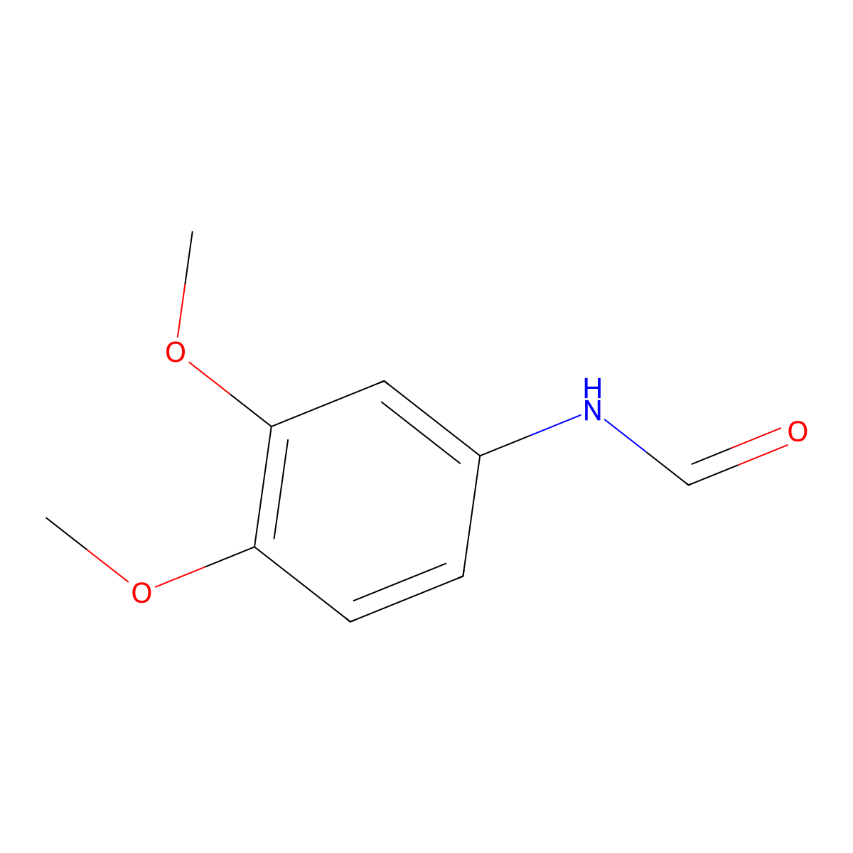 N-(3,4-Dimethoxyphenyl)formamide molecular structure, CAS 33904-02-8