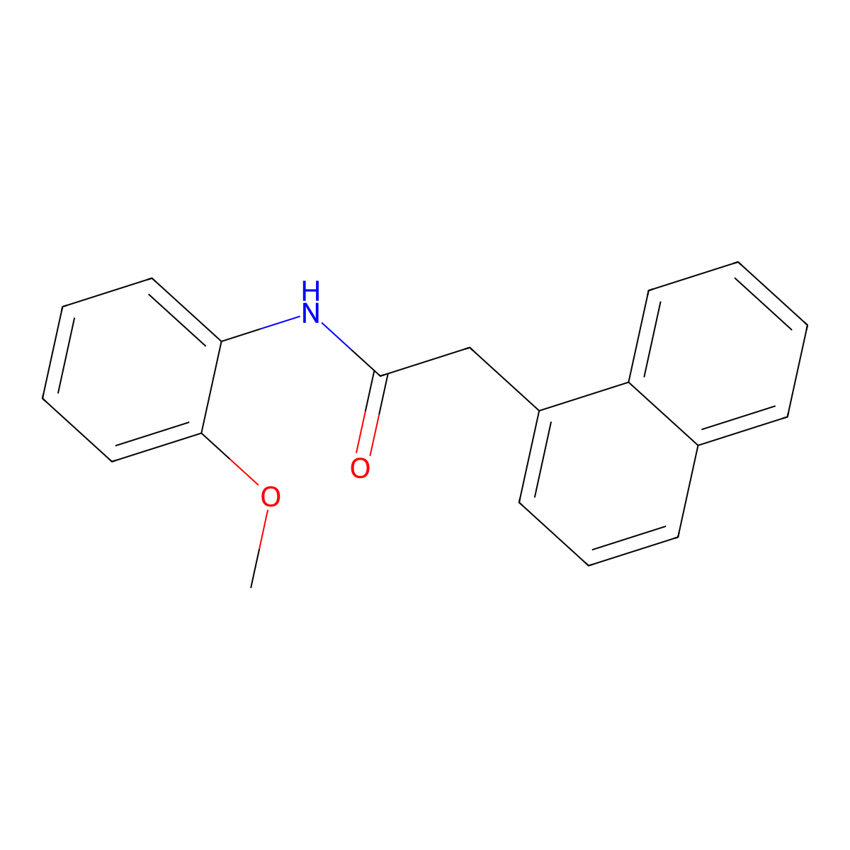 N-(2-methoxyphenyl)-2-naphthalen-1-ylacetamide molecular structure, CAS 339047-17-5