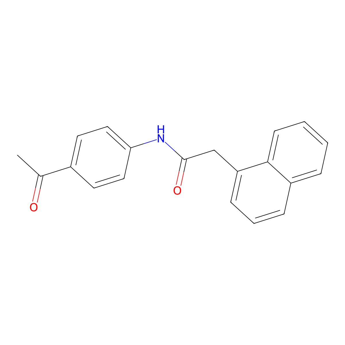 N-(4-acetylphenyl)-2-naphthalen-1-ylacetamide molecular structure, CAS 339047-18-6