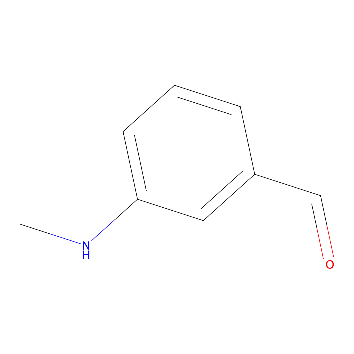 3-(Methylamino)benzaldehyde molecular structure, CAS 339062-76-9