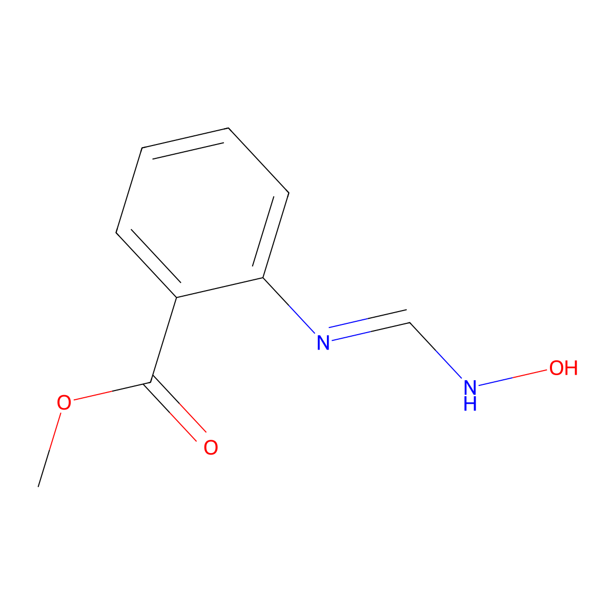 Methyl 2-[(hydroxyamino)methylideneamino]benzoate molecular structure, CAS 339069-69-1