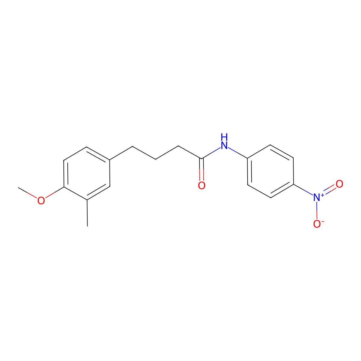 4-(4-methoxy-3-methylphenyl)-N-(4-nitrophenyl)butanamide molecular structure, CAS 339083-63-5