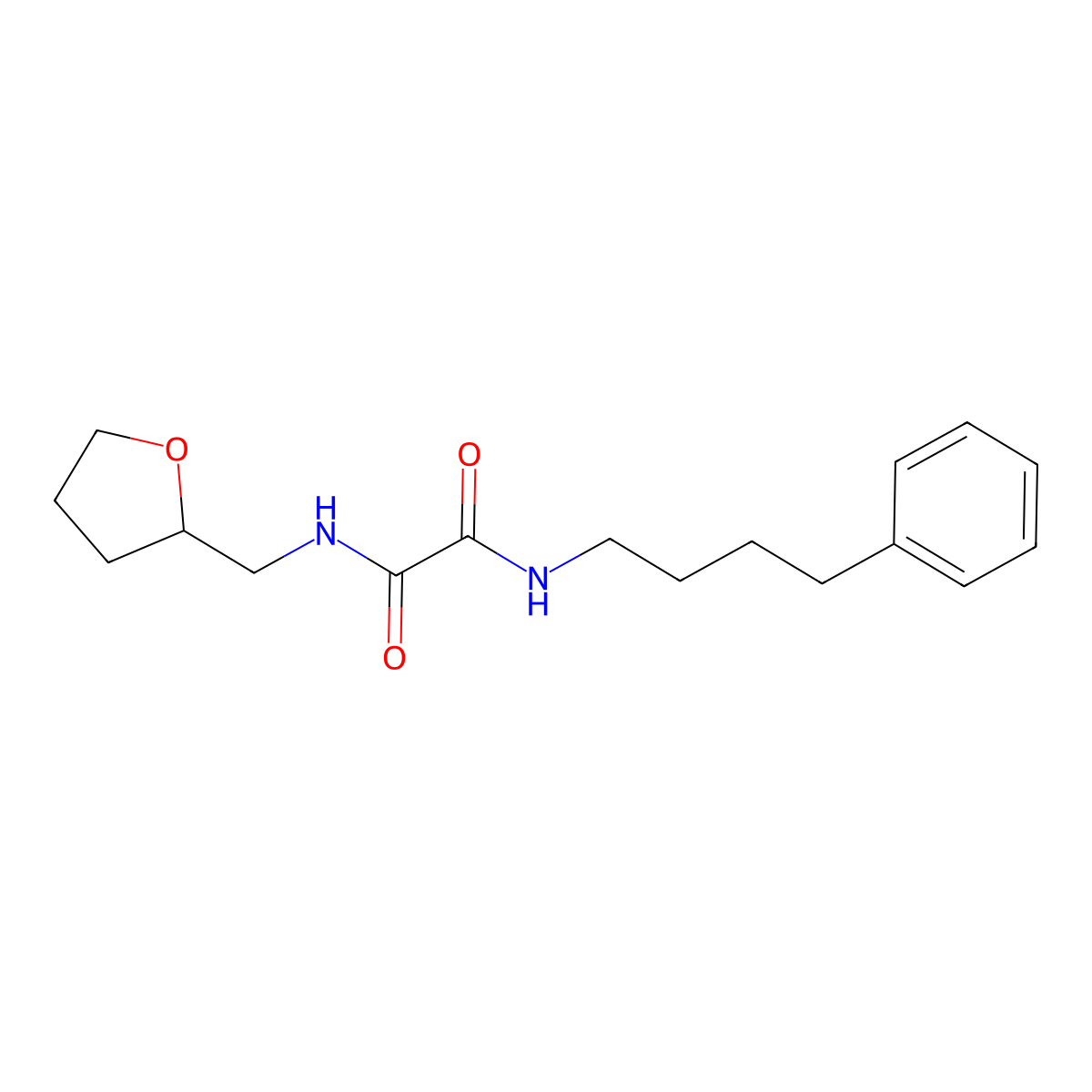 N'-(oxolan-2-ylmethyl)-N-(4-phenylbutyl)oxamide molecular structure, CAS 339088-33-4