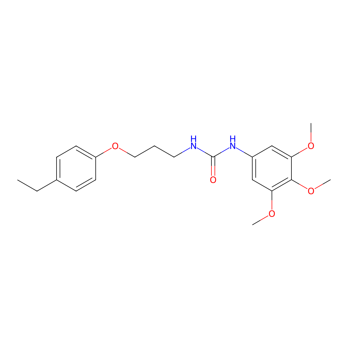 1-[3-(4-Ethylphenoxy)propyl]-3-(3,4,5-trimethoxyphenyl)urea molecular structure, CAS 339088-61-8
