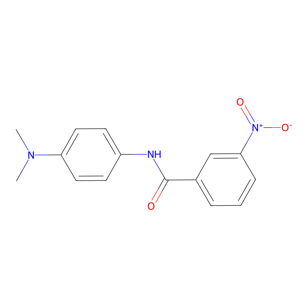 N-[4-(dimethylamino)phenyl]-3-nitrobenzamide molecular structure, CAS 339088-62-9