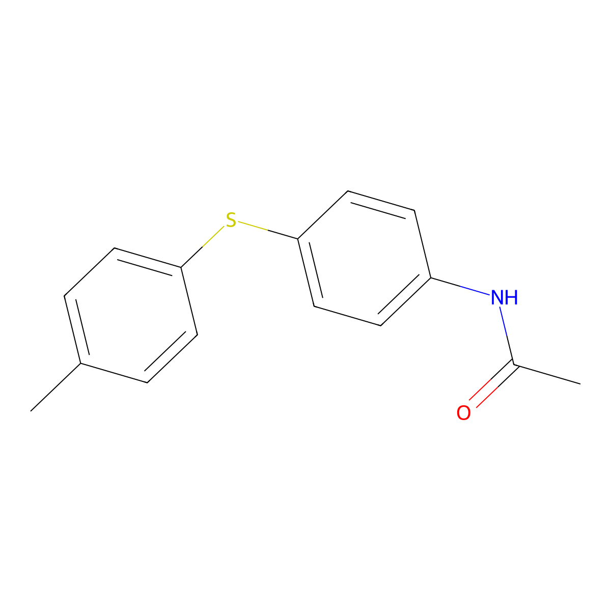 N-{4-[(4-methylphenyl)sulfanyl]phenyl}acetamide molecular structure, CAS 339096-10-5