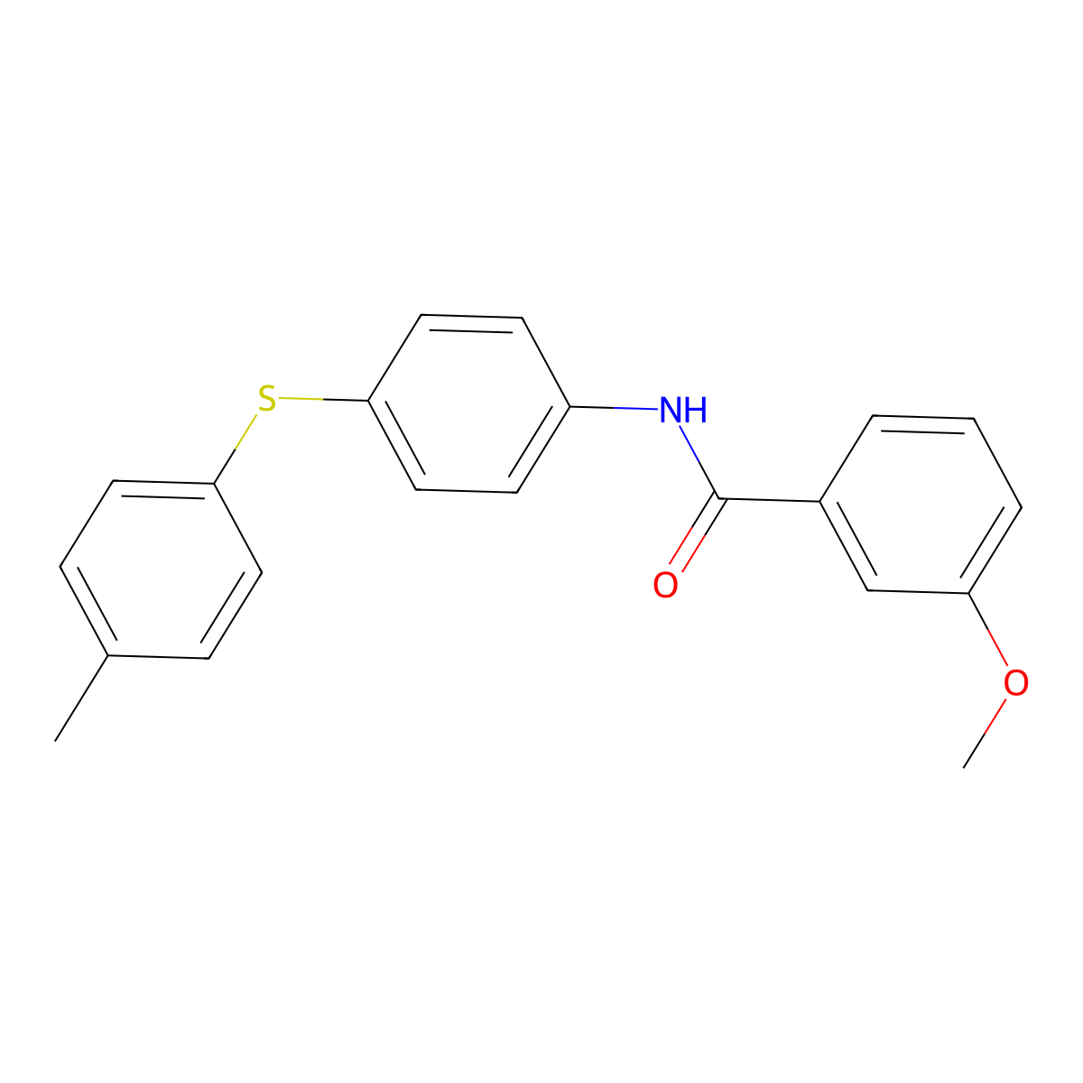 3-methoxy-N-[4-(4-methylphenyl)sulfanylphenyl]benzamide molecular structure, CAS 339096-28-5