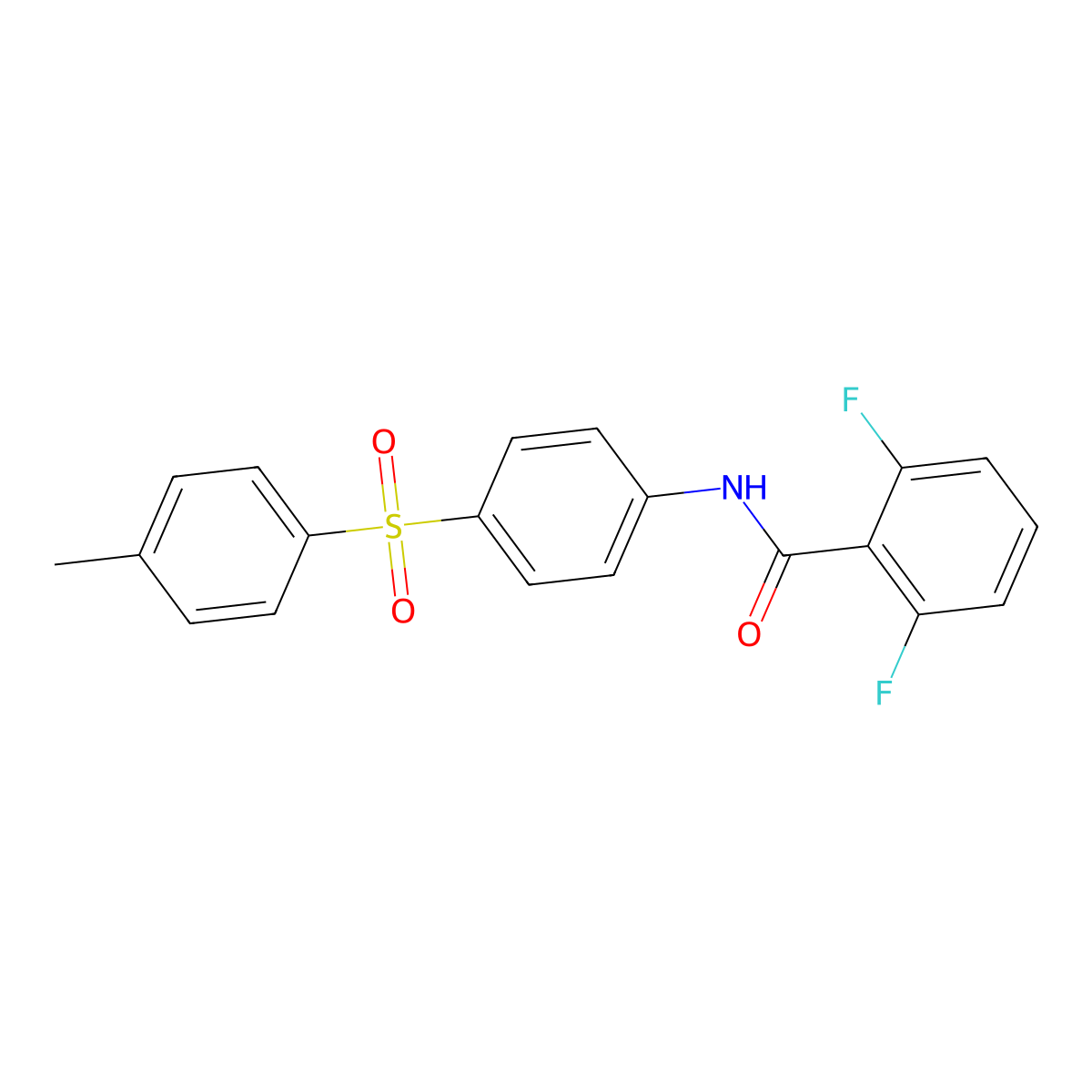 2,6-difluoro-N-{4-[(4-methylphenyl)sulfonyl]phenyl}benzenecarboxamide molecular structure, CAS 339096-32-1