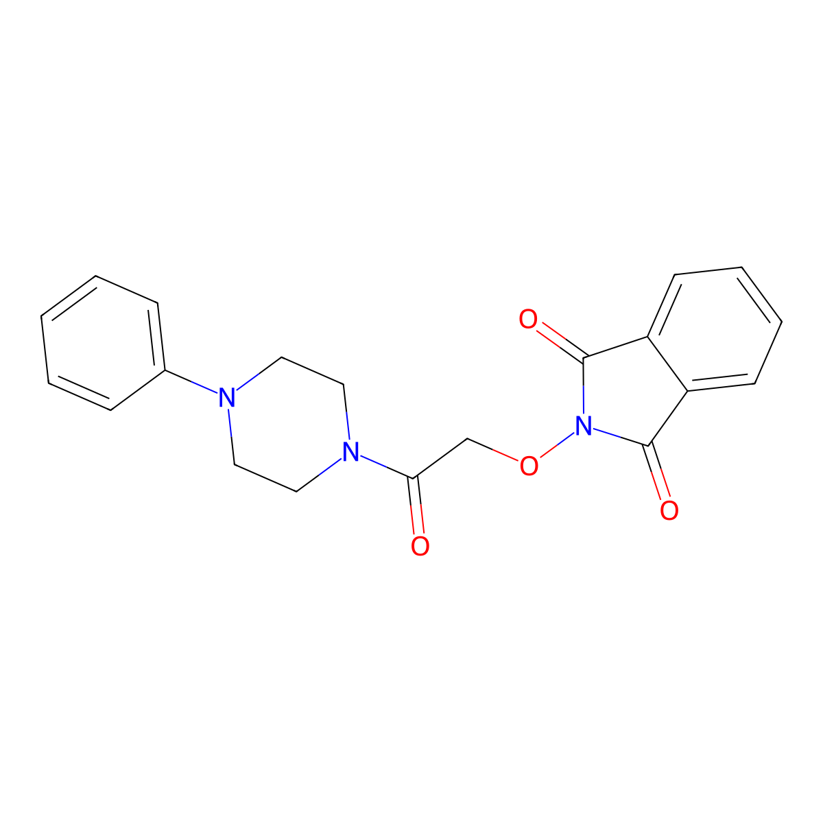 2-[2-oxo-2-(4-phenylpiperazino)ethoxy]-1H-isoindole-1,3(2H)-dione molecular structure, CAS 339096-70-7