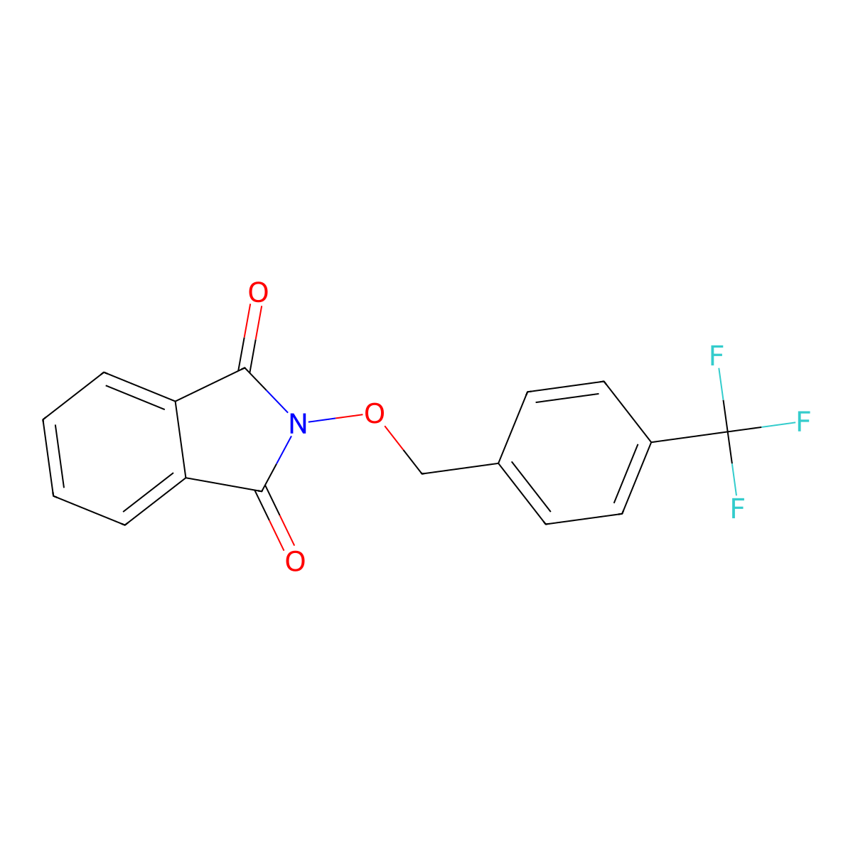2-[[4-(Trifluoromethyl)phenyl]methoxy]isoindole-1,3-dione molecular structure, CAS 339096-92-3