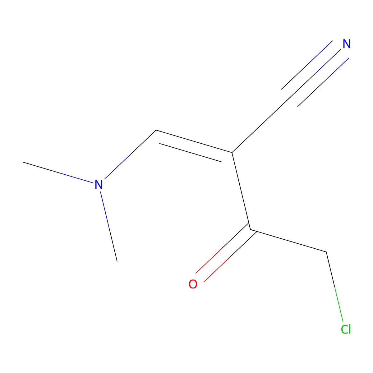 2-(2-Chloroacetyl)-3-(dimethylamino)acrylonitrile molecular structure, CAS 339097-02-8