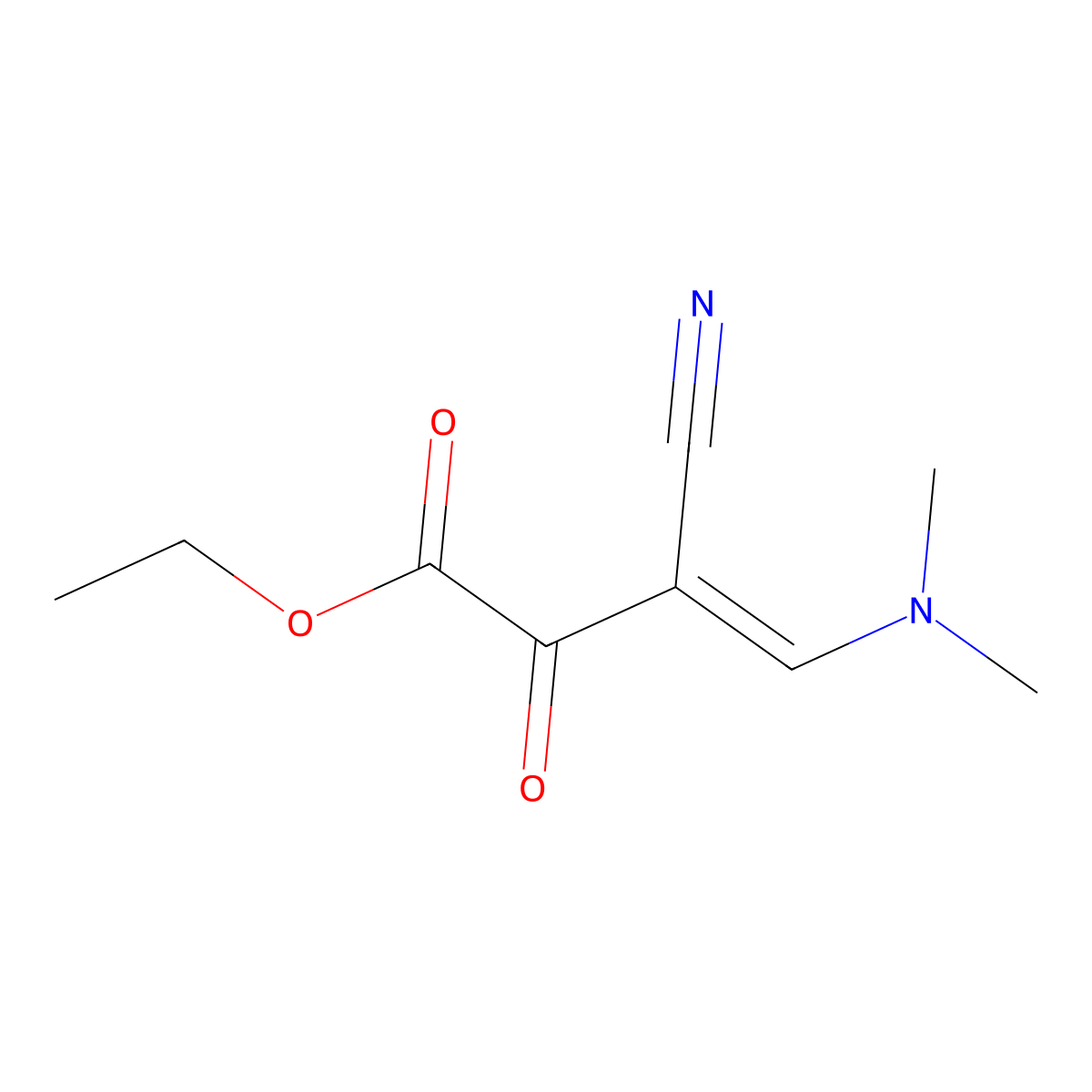 ethyl (E)-3-cyano-4-(dimethylamino)-2-oxobut-3-enoate molecular structure, CAS 339097-11-9