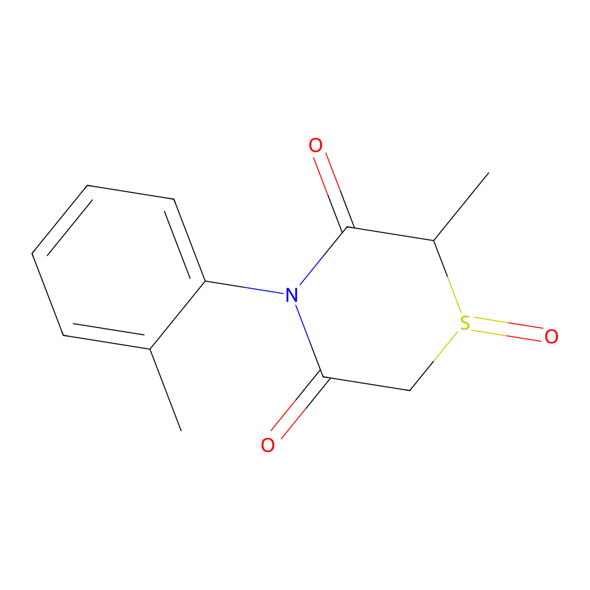 2-Methyl-4-(2-methylphenyl)-1lambda~4~,4-thiazinane-1,3,5-trione molecular structure, CAS 339097-21-1