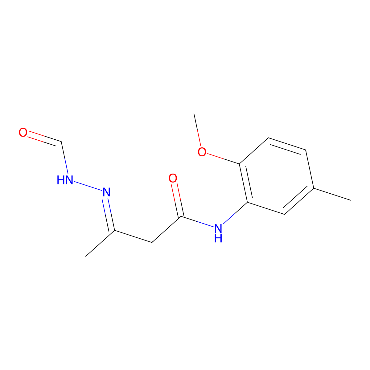 3-(2-Formylhydrazinylidene)-N-(2-methoxy-5-methylphenyl)butanamide molecular structure, CAS 339098-24-7
