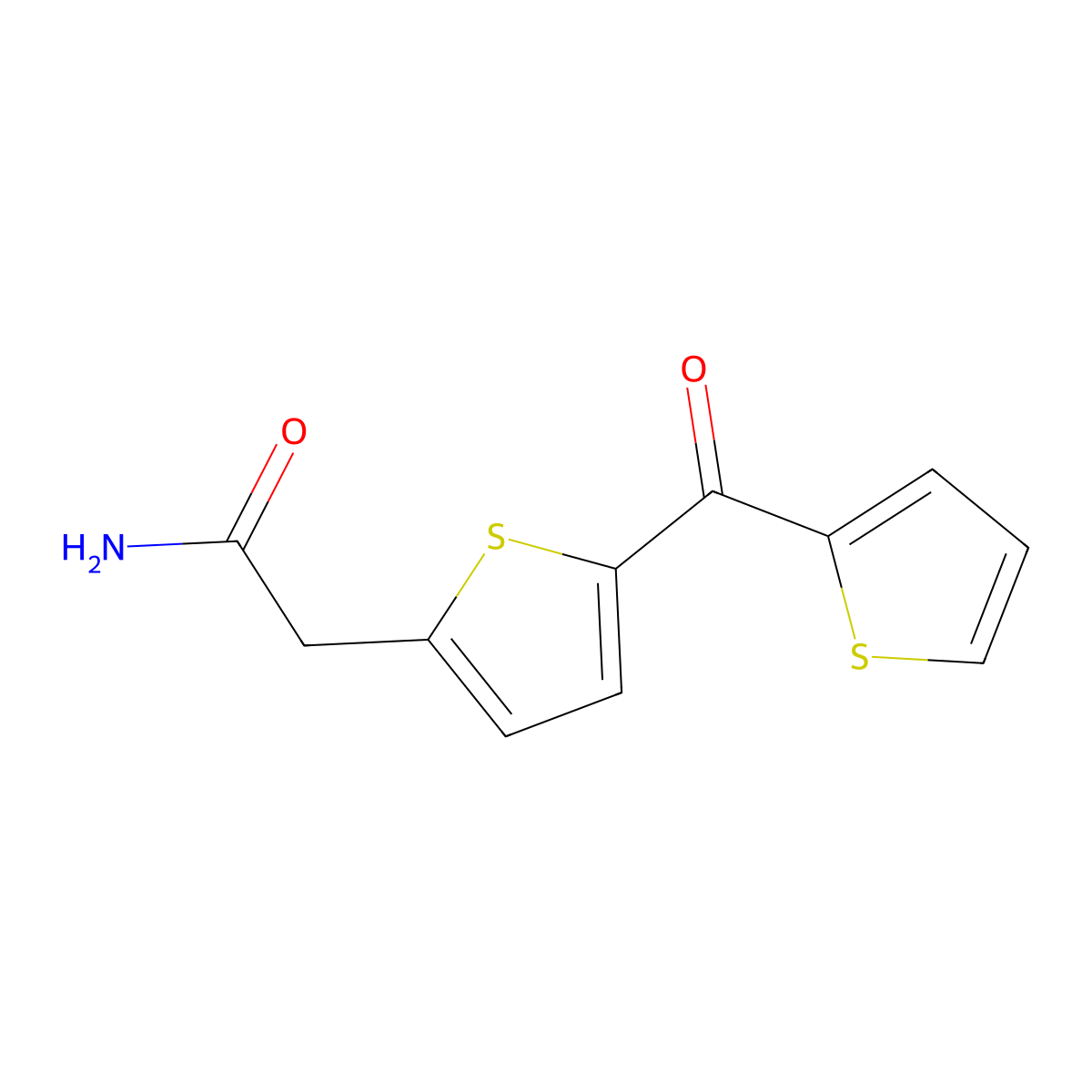 2-[5-(2-Thienylcarbonyl)-2-thienyl]acetamide molecular structure, CAS 339099-10-4