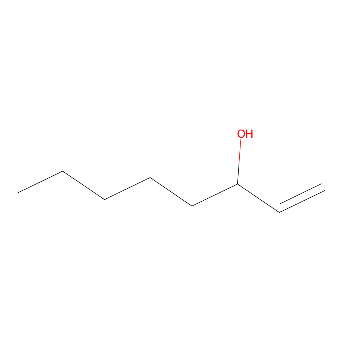1-Octen-3-Ol molecular structure, CAS 3391-86-4