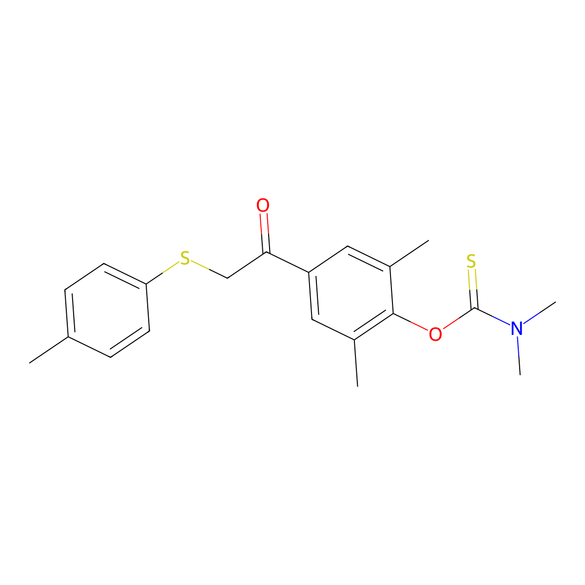 O-(2,6-dimethyl-4-{2-[(4-methylphenyl)sulfanyl]acetyl}phenyl) N,N-dimethylcarbamothioate molecular structure, CAS 339100-09-3