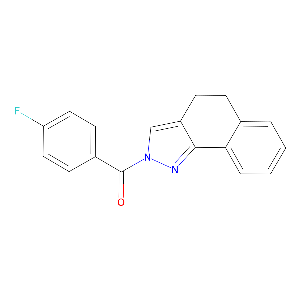 4,5-dihydro-2H-benzo[g]indazol-2-yl(4-fluorophenyl)methanone molecular structure, CAS 339101-37-0