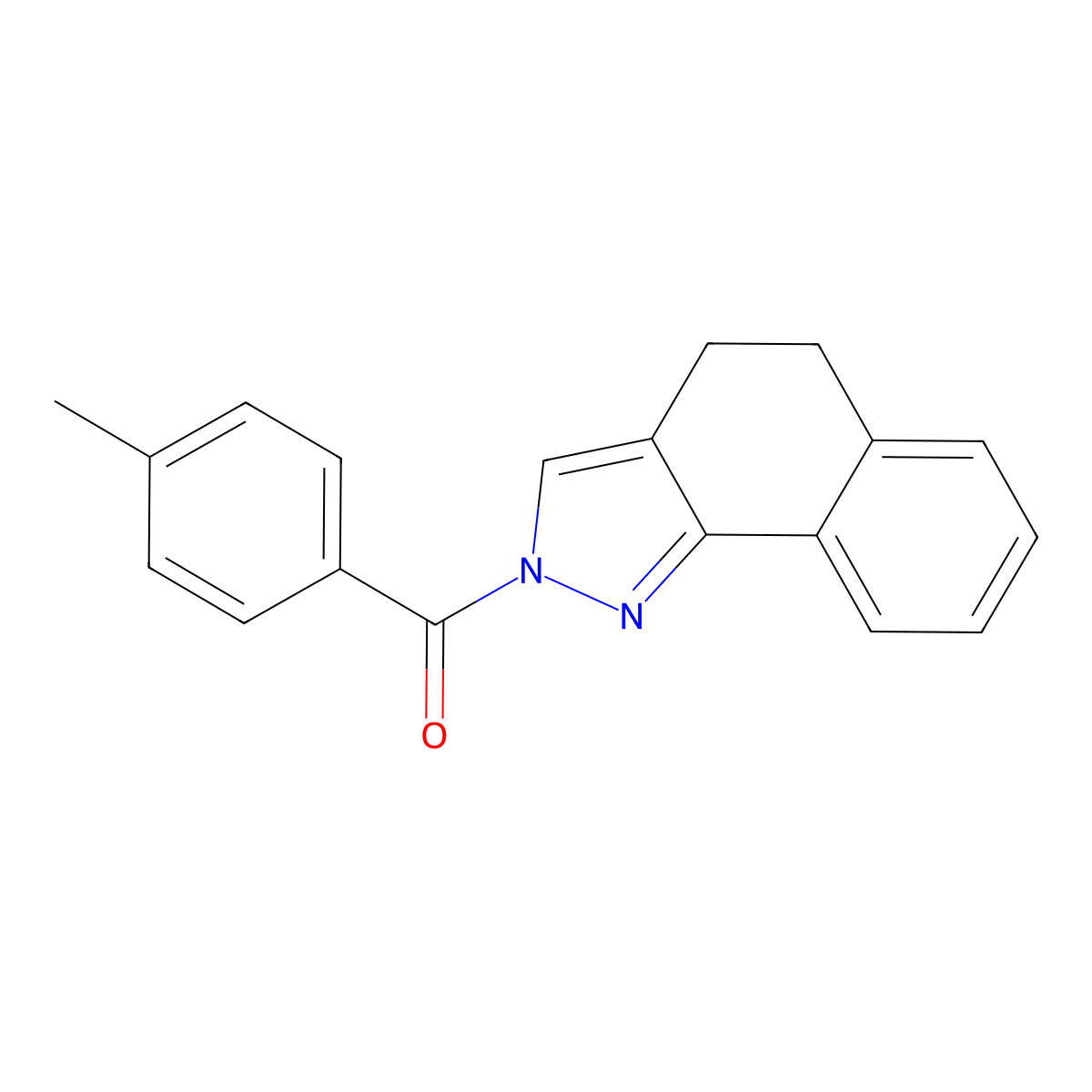 4,5-dihydro-2H-benzo[g]indazol-2-yl(4-methylphenyl)methanone molecular structure, CAS 339101-46-1