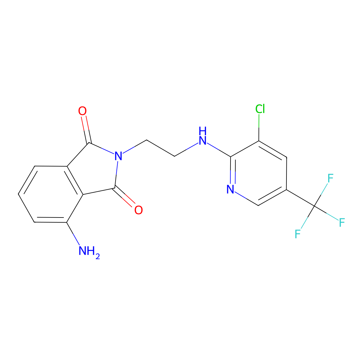 4-amino-2-(2-{[3-chloro-5-(trifluoromethyl)-2-pyridinyl]amino}ethyl)-1H-isoindole-1,3(2H)-dione molecular structure, CAS 339101-72-3