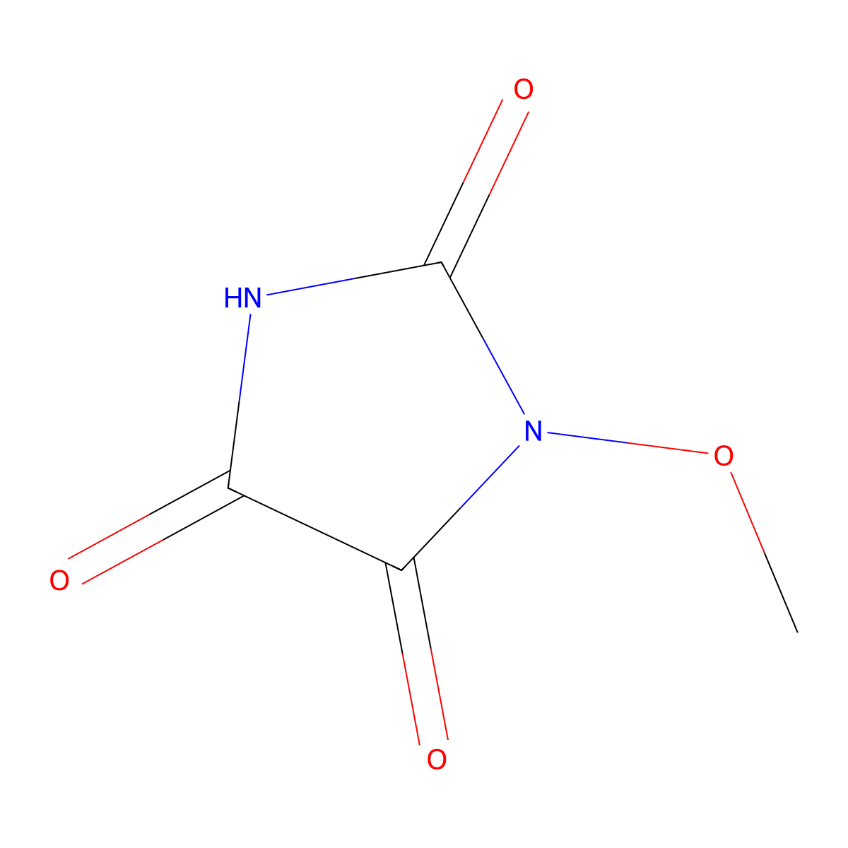 1-Methoxyimidazolidine-2,4,5-trione molecular structure, CAS 339104-05-1