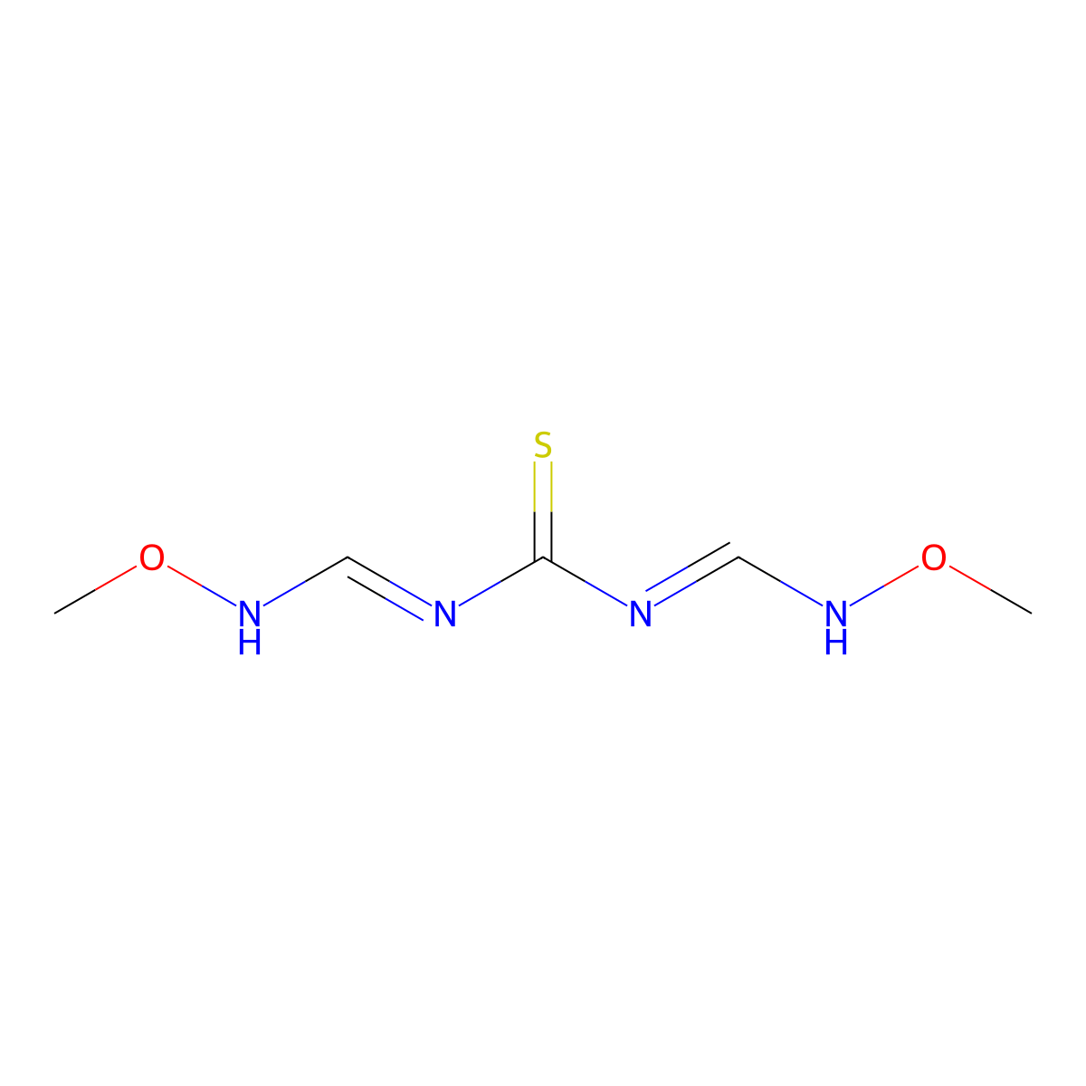 N,N'-bis[(methoxyimino)methyl]thiourea molecular structure, CAS 339104-46-0