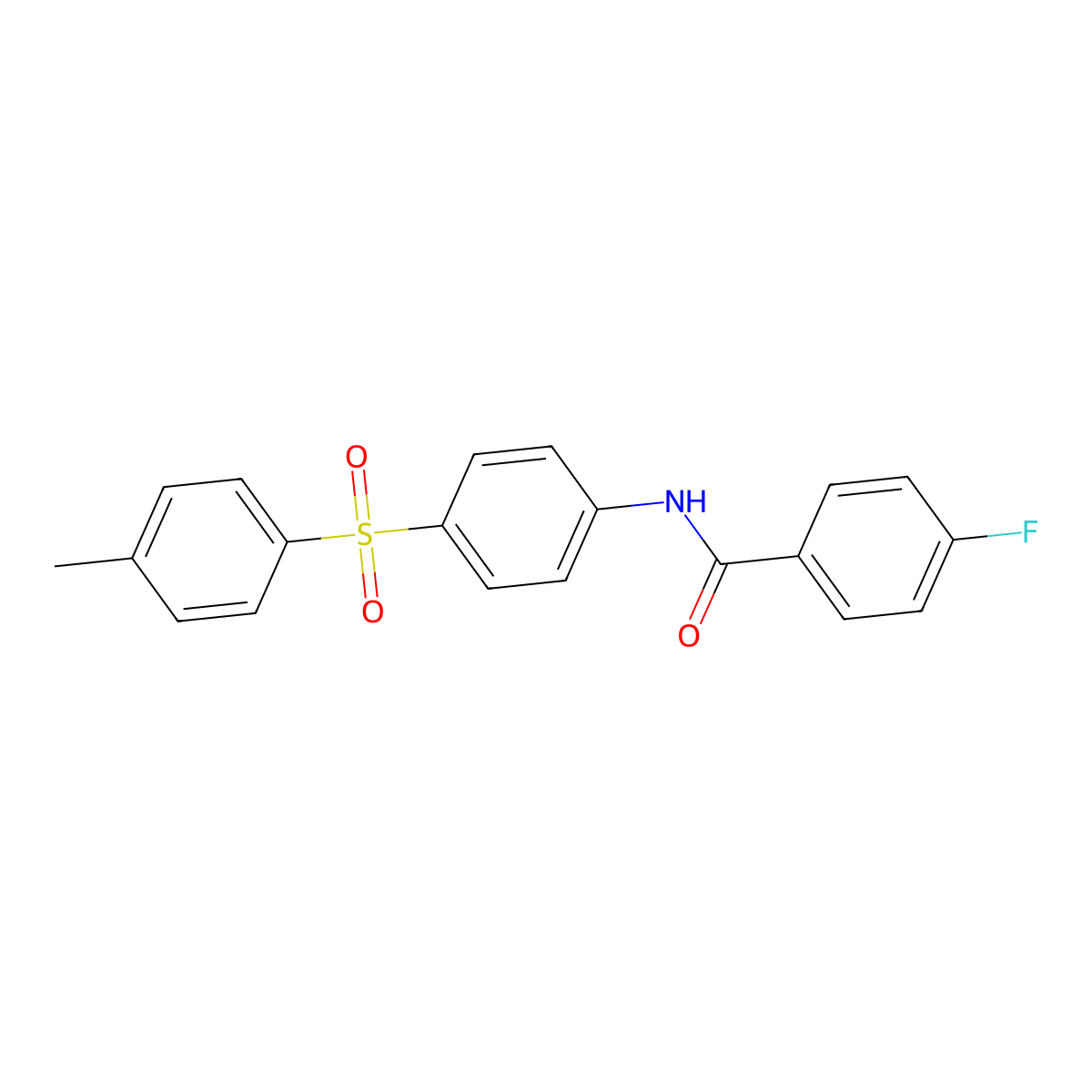 4-fluoro-N-{4-[(4-methylphenyl)sulfonyl]phenyl}benzenecarboxamide molecular structure, CAS 339104-56-2
