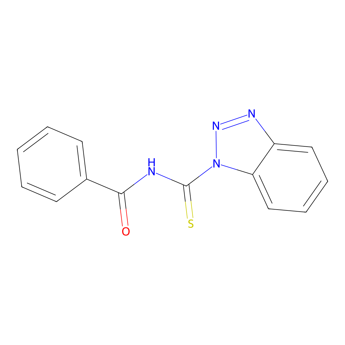 N-(1H-1,2,3-benzotriazol-1-ylcarbothioyl)benzenecarboxamide molecular structure, CAS 339104-57-3