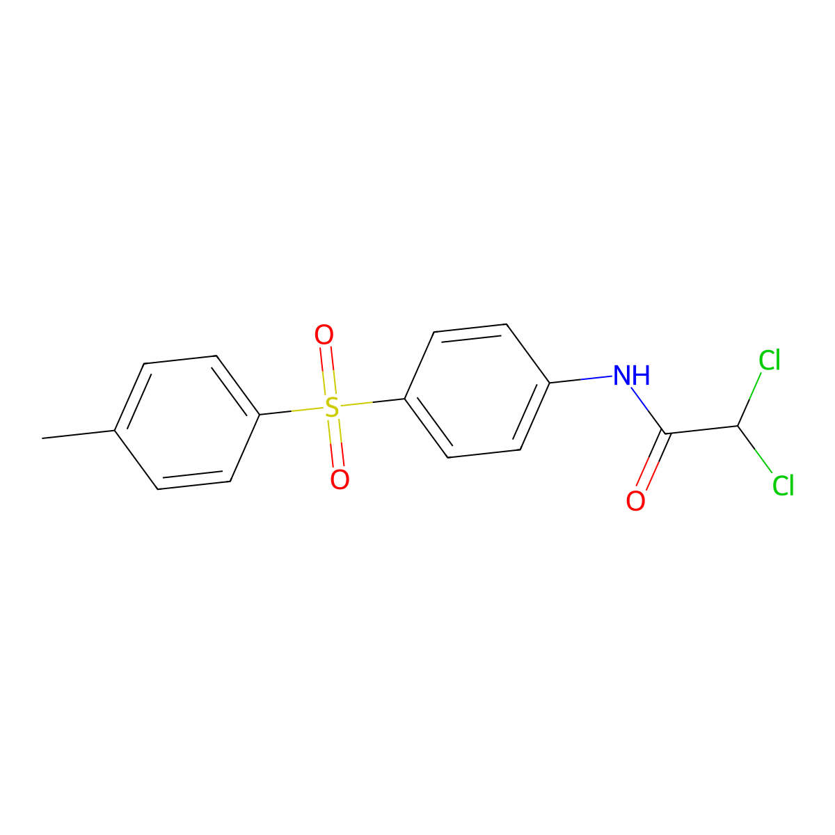 2,2-dichloro-N-{4-[(4-methylphenyl)sulfonyl]phenyl}acetamide molecular structure, CAS 339104-58-4