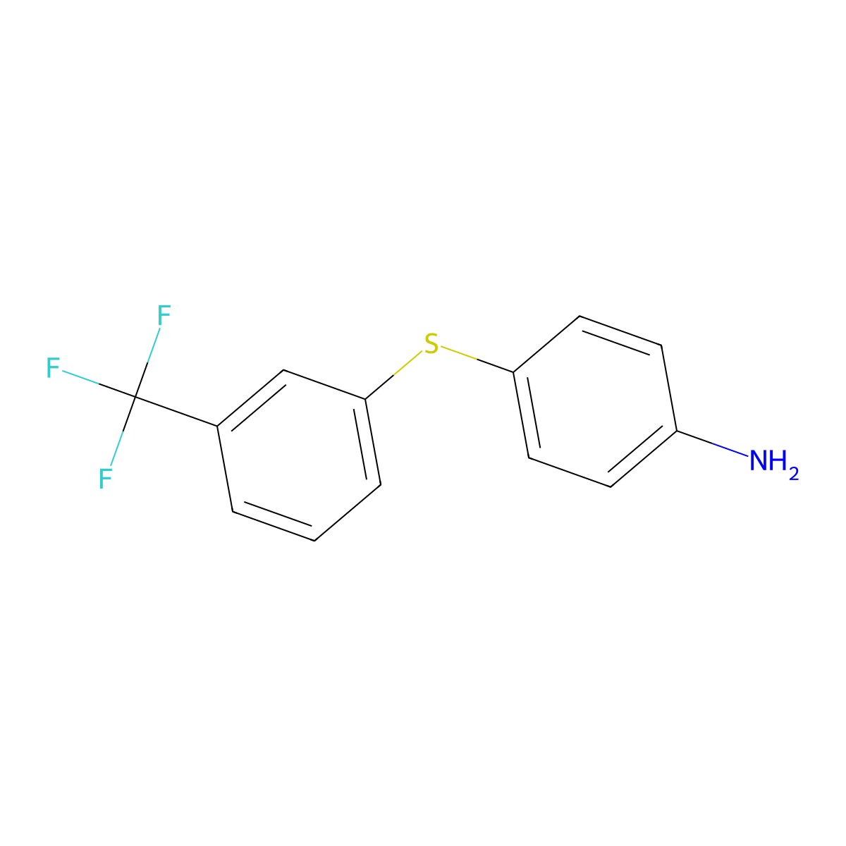 4-{[3-(Trifluoromethyl)phenyl]sulfanyl}aniline molecular structure, CAS 339104-66-4