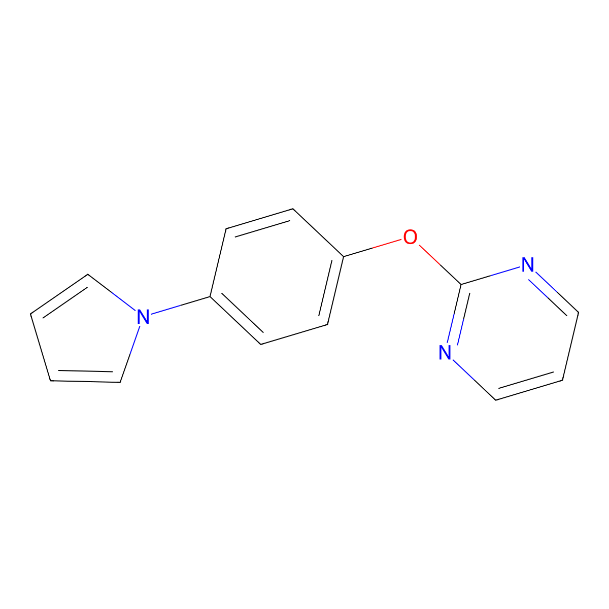 2-[4-(1H-pyrrol-1-yl)phenoxy]pyrimidine molecular structure, CAS 339104-69-7