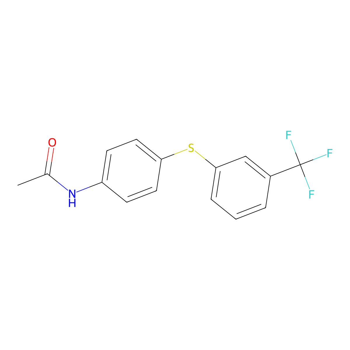 N-(4-{[3-(trifluoromethyl)phenyl]sulfanyl}phenyl)acetamide molecular structure, CAS 339104-88-0