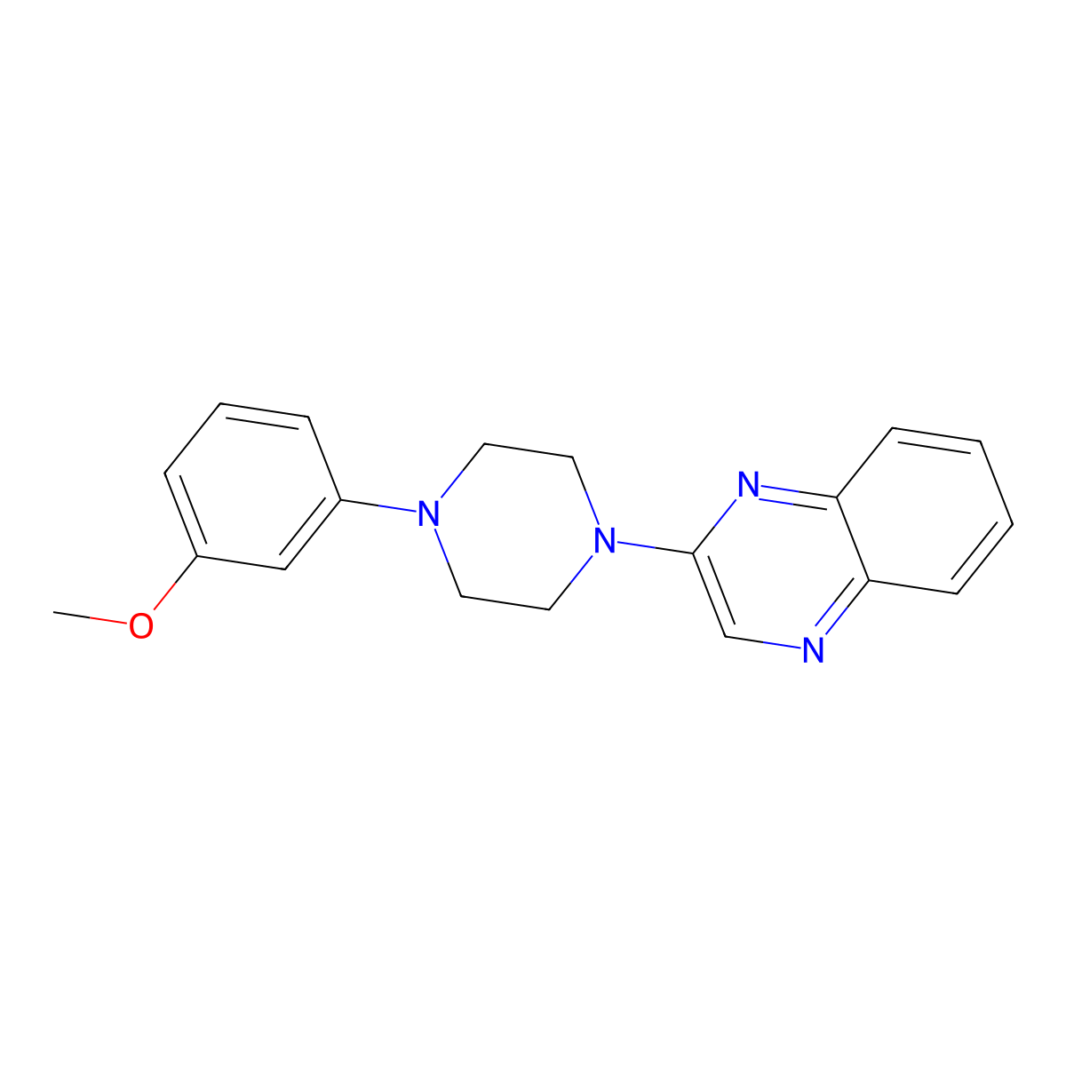 2-[4-(3-Methoxyphenyl)piperazin-1-yl]quinoxaline molecular structure, CAS 339104-94-8