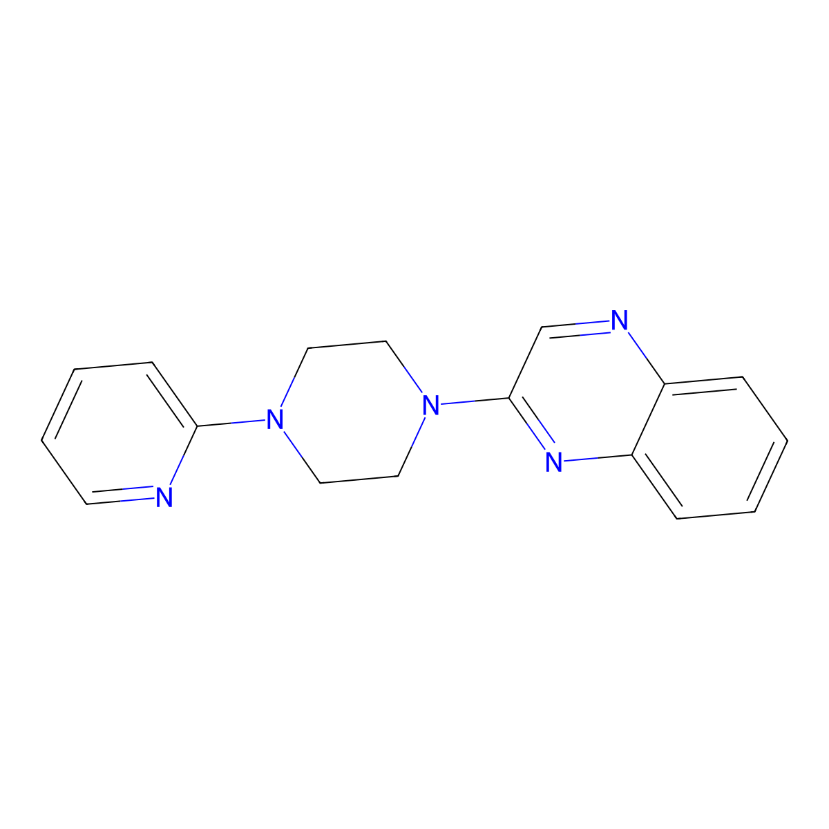 2-[4-(Pyridin-2-yl)piperazin-1-yl]quinoxaline molecular structure, CAS 339105-64-5