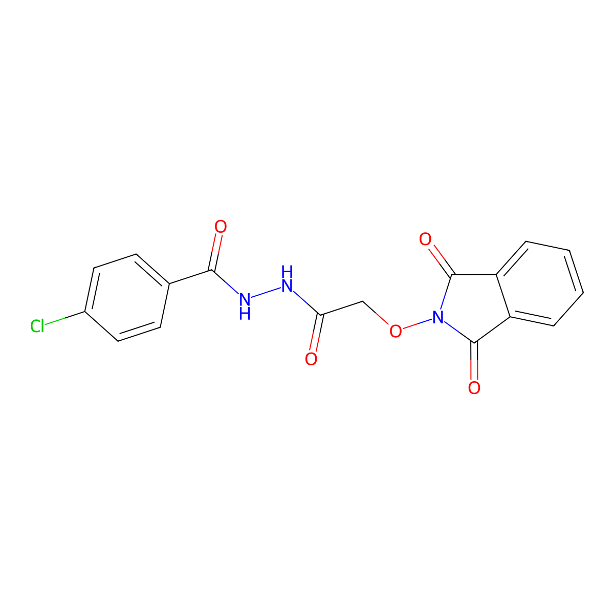 N'-(4-chlorobenzoyl)-2-[(1,3-dioxo-1,3-dihydro-2H-isoindol-2-yl)oxy]acetohydrazide molecular structure, CAS 339105-83-8