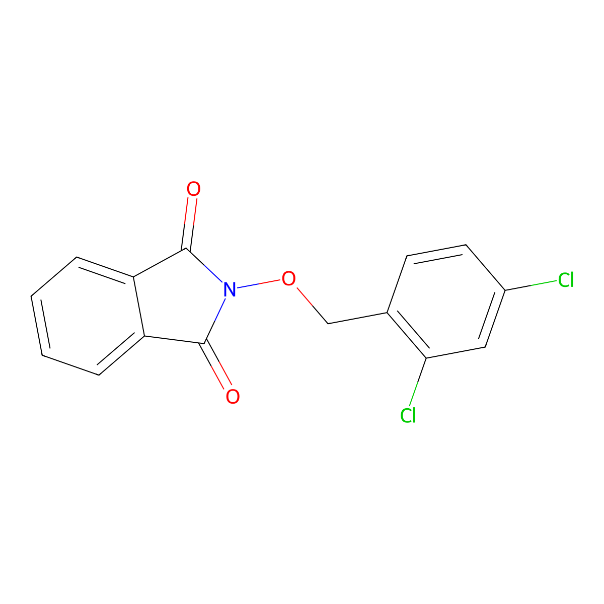 2-[(2,4-dichlorobenzyl)oxy]-1H-isoindole-1,3(2H)-dione molecular structure, CAS 339106-00-2