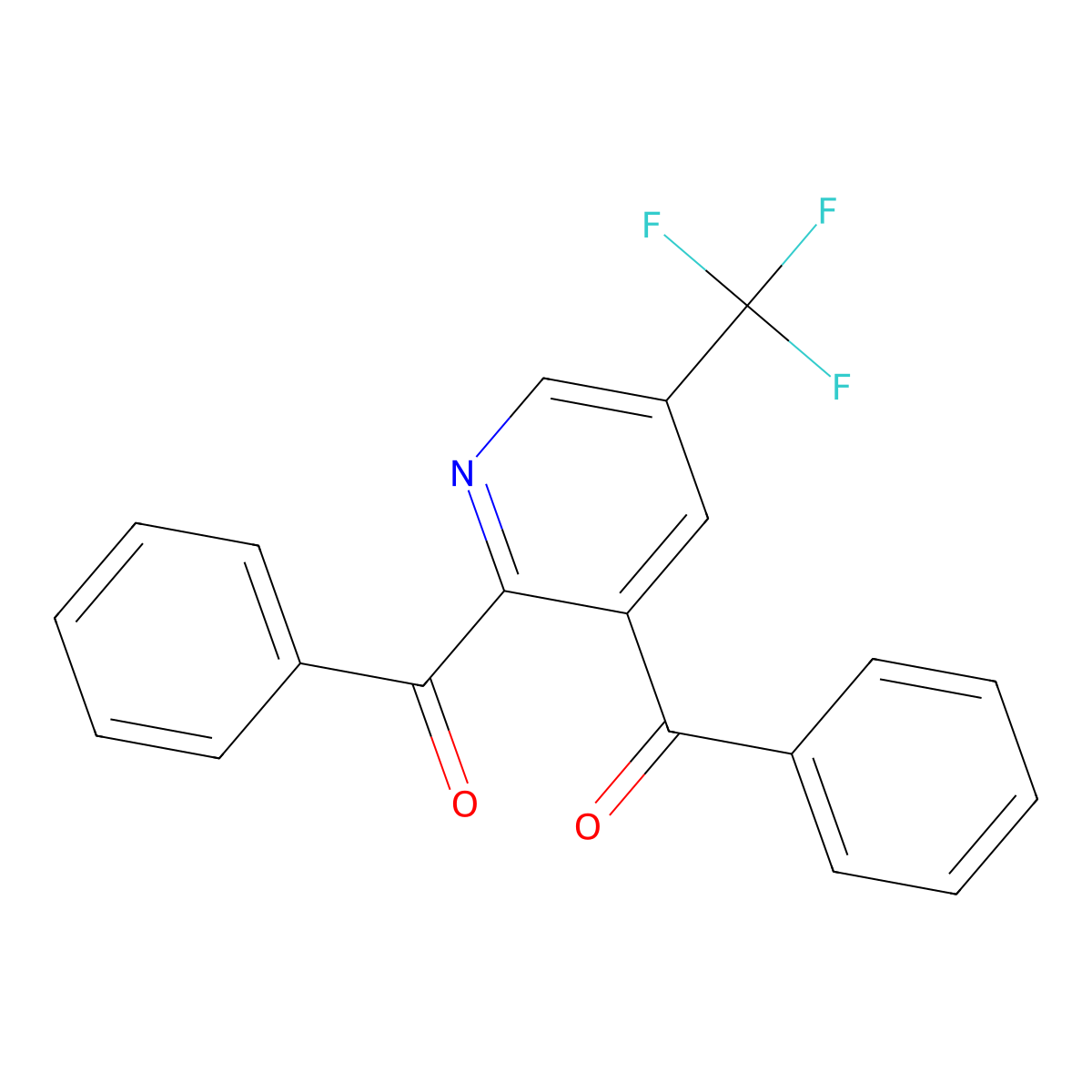 [2-Benzoyl-5-(trifluoromethyl)-3-pyridinyl](phenyl)methanone molecular structure, CAS 339106-10-4