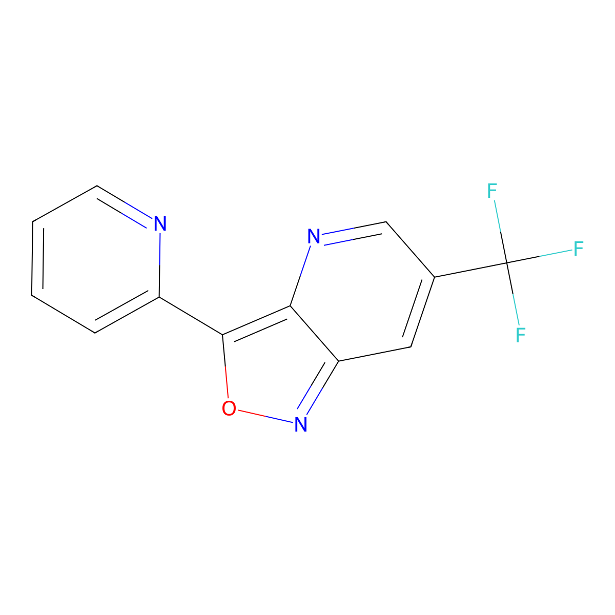 3-(2-Pyridinyl)-6-(trifluoromethyl)isoxazolo[4,3-b]pyridine molecular structure, CAS 339106-65-9