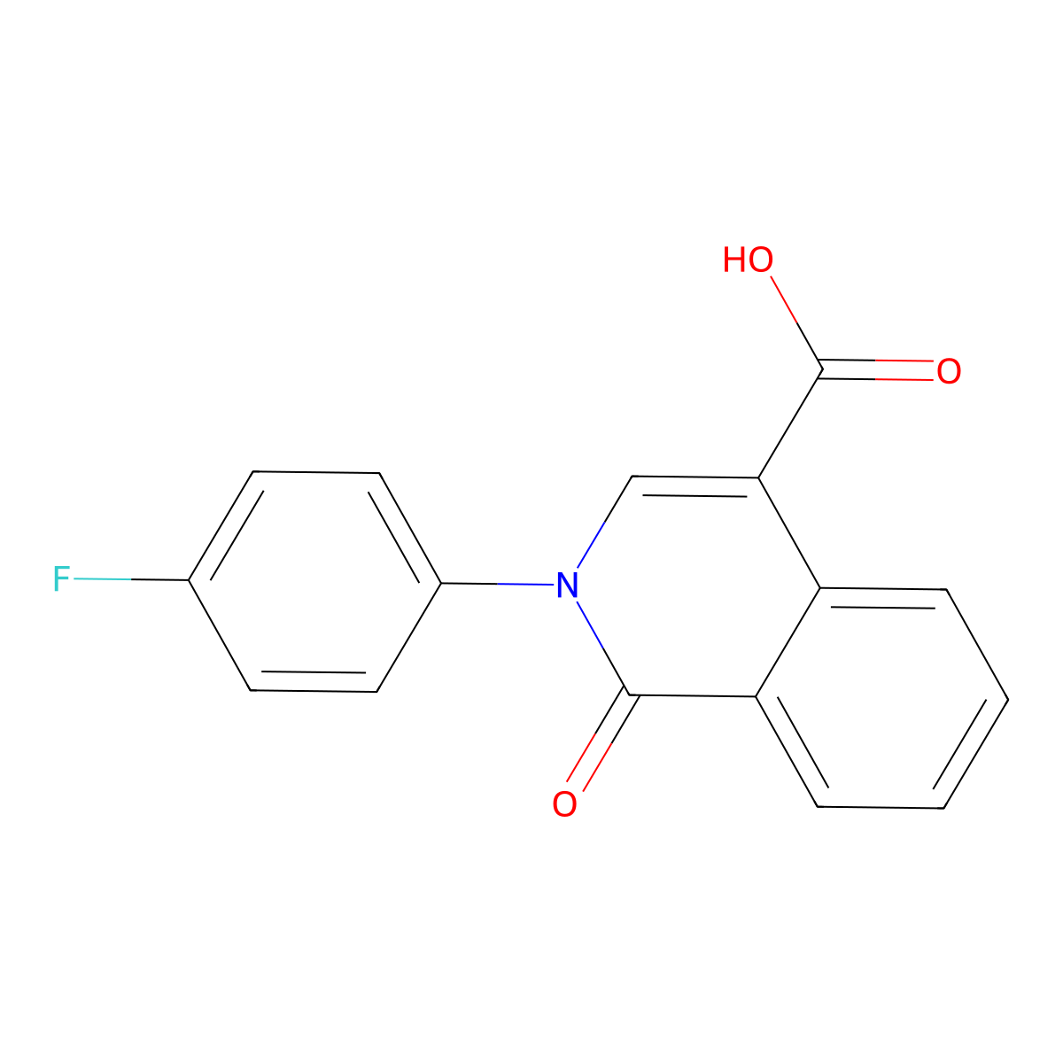 2-(4-Fluorophenyl)-1-oxo-1,2-dihydroisoquinoline-4-carboxylic acid molecular structure, CAS 339106-83-1