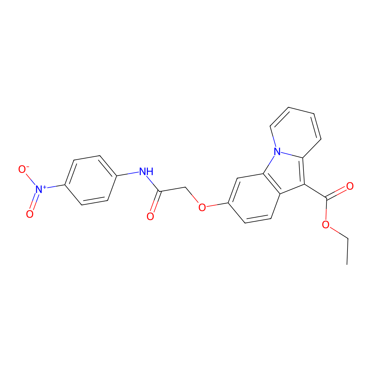 Ethyl 3-[2-(4-nitroanilino)-2-oxoethoxy]pyrido[1,2-a]indole-10-carboxylate molecular structure, CAS 339107-00-5